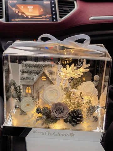 Snow Cabin - everlasting flower