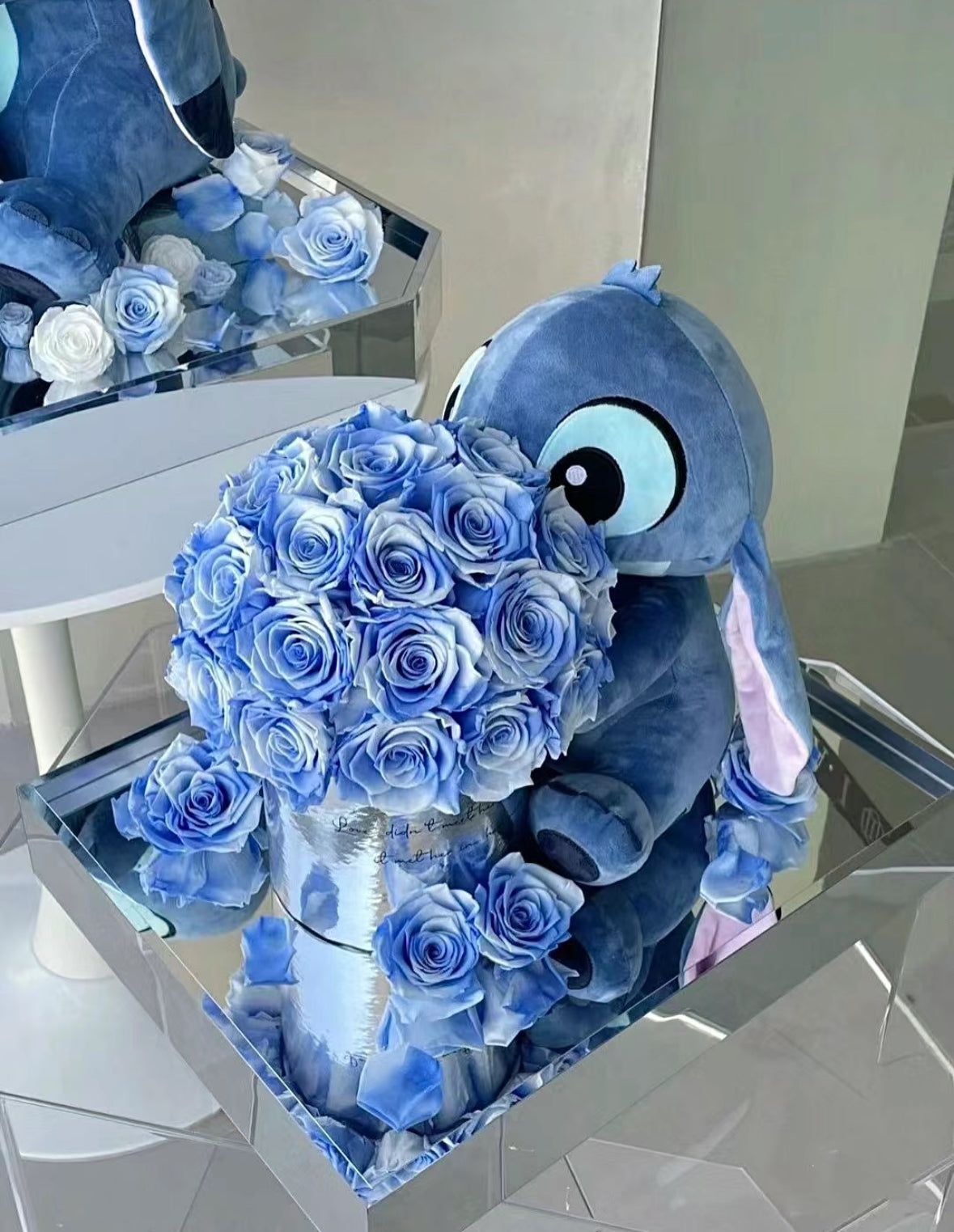 Stitch’s Blue Ohana - everlasting roses