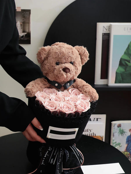 Teddy Lovers - everlasting roses