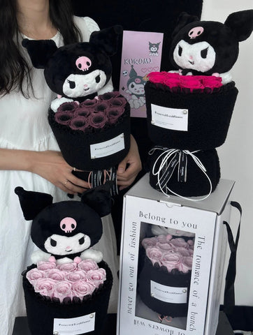 Kuromi’s Bouquet - everlasting roses
