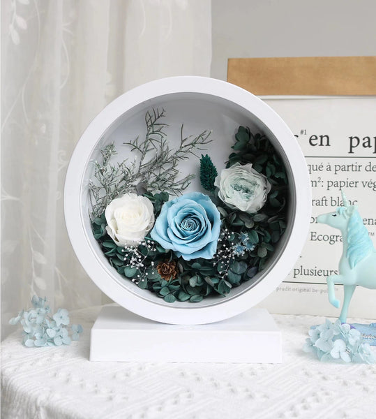 Full Moon Lamp - everlasting flower