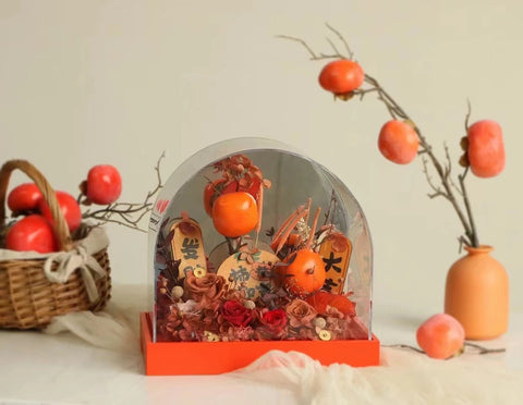 The Lucky Persimmon - everlasting flower