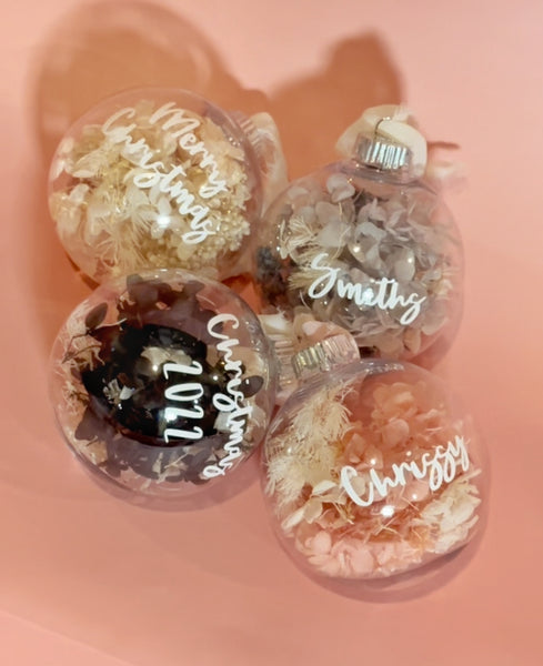 Personalized Ornament - everlasting flower