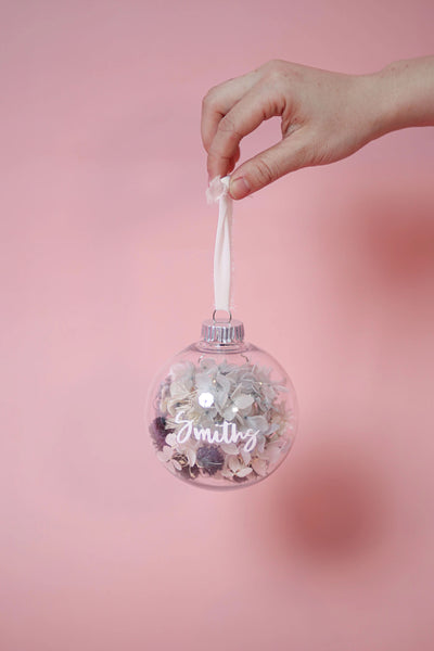 Personalized Ornament - everlasting flower