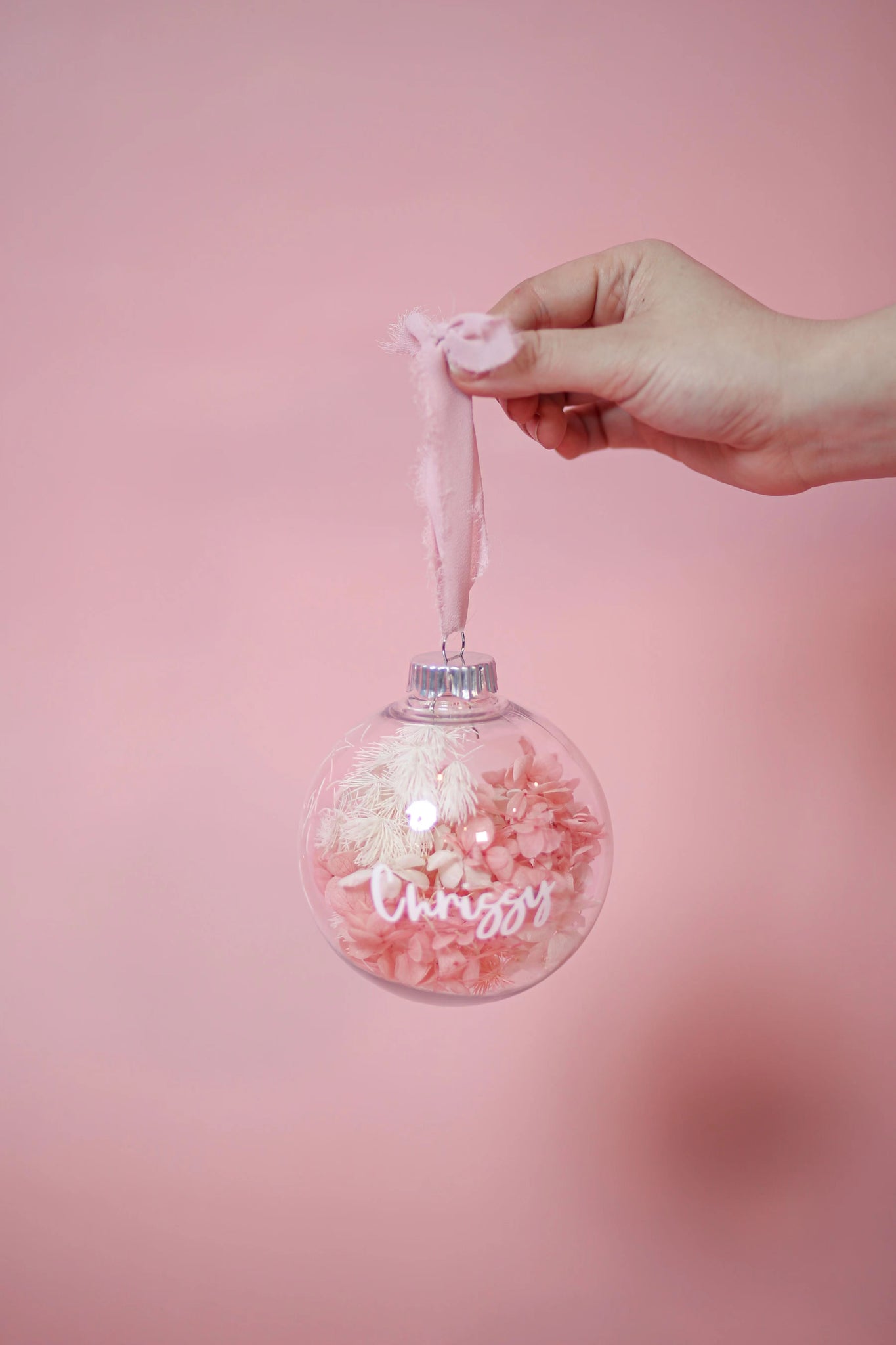 Personalized Ornament - everlasting flower
