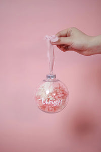 Personalized Ornament - everlasting flower