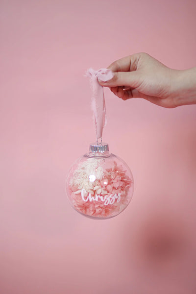 Personalized Ornament - everlasting flower