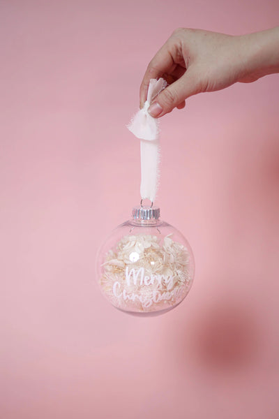 Personalized Ornament - everlasting flower