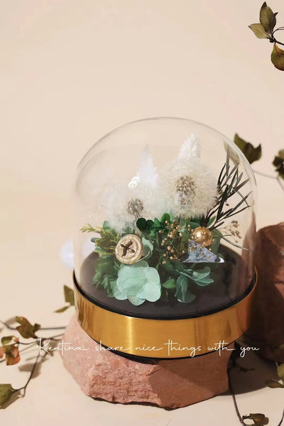 Snow Globe - everlasting flower