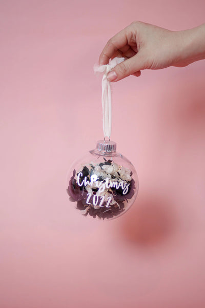 Personalized Ornament - everlasting flower